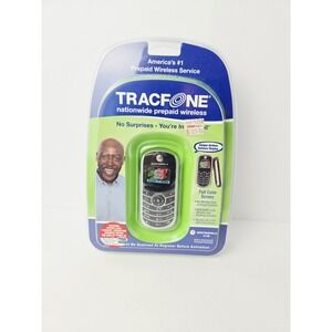 New Motorola C Series C139  Black Silver TracFone Cellular Phone Sealed